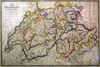 Map Of The Republic Of Switzerland, Describing Its ... Cantons ...