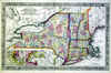 County Map Of The States Of New York...