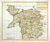 A New And Correct Map Of North Wales