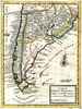 A Map Of Chili, Patagonia, La Plata And Ye South Part Of Brasil