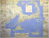 Decorative Map Of Cape Cod ... Nantucket And Marthas Vineyard