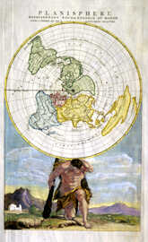 Planisphere Representant Toute L'Entendu Du Monde ... Britannia Depicta Or Ogilby Improv'd ...