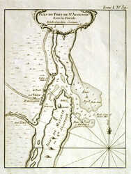 Plan Du Port De St Augustin Dans La Floride