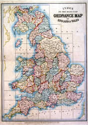 Index To The Reduced Ordnance Map Of England & Wales