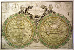 Mappe-Monde Geo Spherique Ou Nouvelle Carte Ideale Du Globe ... : L.C.De Vezou