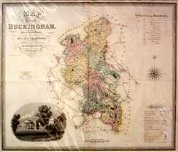 Map Of The County Of Buckingham, From An Actual Survey ...