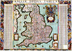Angliae Totius Tabula Cum Distantii Notioribus In Itinerantium