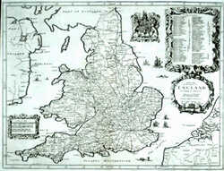 A New Map Of The Kingdom Of England & Dominion Of Wales ...