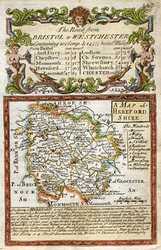 A Map Of Hereford Shire
