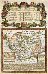 A Map Of Leicester Shire