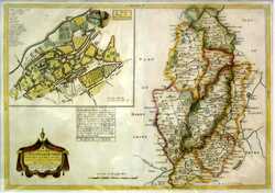 A New Map Of Nottingham Shire / A New Mapp Of Nottingham