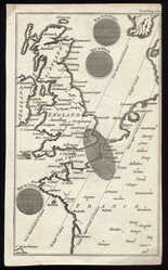 Untitled [Map Of The Path Of The Solar Eclipse, 1764]