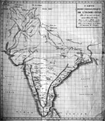 Carte Hydro-Topographique De L'Indou-Stan ...