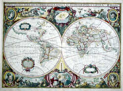 Nova Totius Terrarum Orbis Geographica Ac Hydrographica Tabula