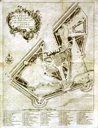 A Plan Of The House And Gardens ... At Stowe In Buckinghamshire