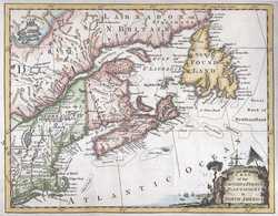 A Map Of The British & French Plantations In North America