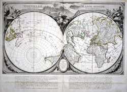 Nouvelle Mappe Monde Dediee Au Progres De Nos Connoissances : R.J.Julien / F.A.Santini