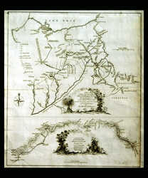 A Map Of The Country On The Ohio & Muskingham Rivers ...