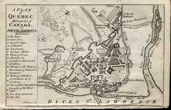 A Plan Of Quebec, Metropolis Of Canada In North America