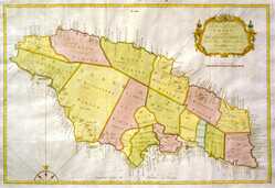 A New And Exact Chart Of The Island Of Jamaica ...