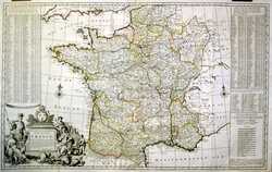 A New And Exact Map Of France Divided Into All Its Provinces ..,