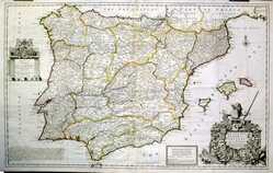 A New And Exact Map Of Spain & Portugal