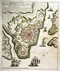 ... Accurater Plan Der Vestung Saint Phillipe ... Ins.Minorca