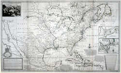 A New Map Of The North Parts Of America Claimed By France ...