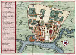 Plan De La Ville De Louvo Demeure Ordinaire Des Rois De Siam