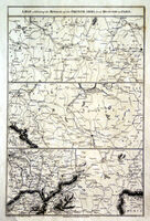A Map Exhibiting The Retreat Of The French Army From Moscow ...