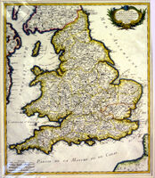 Le Royaume D'Angleterre Divise En Comtes Et Baronies ... : G.L.Le Rouge