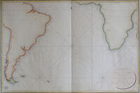 Carte Reduite De L'Ocean Atlantique Meridional ... 1818 : Depot De La Marine