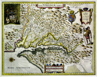Nova Virginiae Tabula : J.Hondius / G.Blaeu