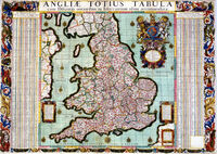 Angliae Totius Tabula Cum Distantii Notioribus In Itinerantium