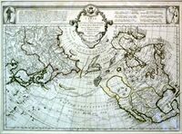 Carte Des Nouvelles Decouvertes Au Nord De La Mer Du Sud ...