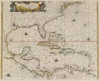 Pascaerte Vande Vaste Cust En Eylanden Van Westindien ... : J.Van Loon