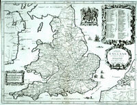A New Map Of The Kingdom Of England & Dominion Of Wales ...