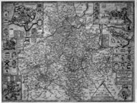 The County Of Northampton ... Bedford Huntington & Rutland ... : C.Saxton / P.Lea