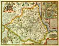 The Bishoprick And Citie Of Durham : J.Speed / H.Overton