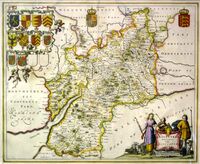 Glocestria Ducatus; Vulgo Glocester Shire : J.Blaeu