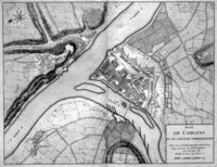 Plan De Coblens Et Du Chateau D'Hermanstein