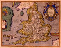 Anglia Regnum ... Christophurus Saxton Describebat. 1579