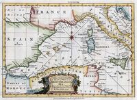 A New Chart Exhibiting The Seat Of War In The Mediterranean Sea