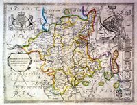 Worcestershire Described By C.Saxton Corrected And Amended ...