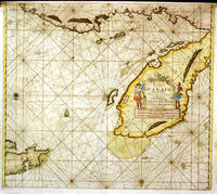 Pas-kaart Van De Golff De Guanaios ... Yucatan ...