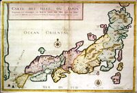 Carte Des Isles Du Japon Esquelles Est Remarque La Route ...