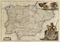 Parte Occidentale Della Spagna ... Parte Orientale Della Spagna : V.M.Coronelli
