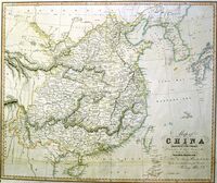 Map Of China And The Adjacent Countries : P.Allen