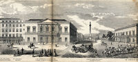 Grand Architectural Panorama Of London ... To Westminster Abbey : R.Sandeman / G.C.Leighton