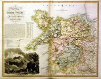 A New Map Of North Wales Divided Into Its Six Counties Or Shires